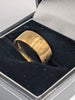 18ct Yellow Gold Patterned Wedding Band Ring - 3.49 Grams - Size O