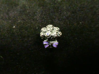 Pandora purple bouquet charm