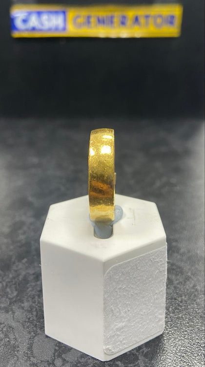 24ct Gold Wedding Ring (Size W) 14.2g