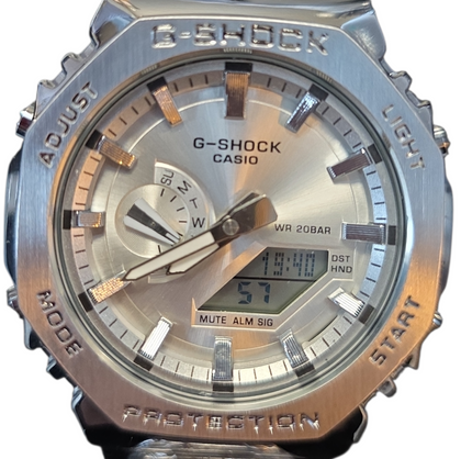 Casio G-Shock Metal (44.4mm) Silver Hybrid Dial / Stainless Steel Bracelet