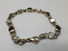 9CT GOLD MULTICOLOURED STONE BRACELET
