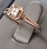 Silver Diamond Ring 0.08ct Size K
