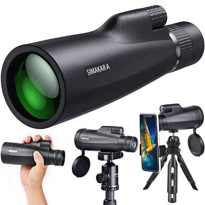 Monocular Telescope, 10-30x50 HD High Power Monocular Low Night Vision, Waterproof Zoom Monocular for Adults Bird Watching Hiking Traveling Concert