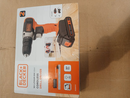 Decker 18V Cordless Drill Driver BCD001C1A10