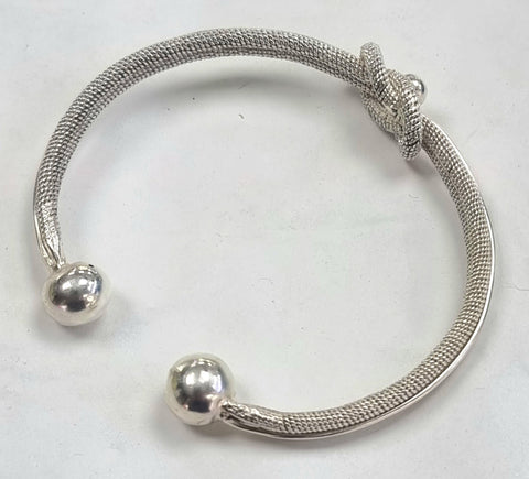 Silver Rope Bangle