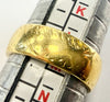 18ct yellow gold wedding band ring size L 1/2