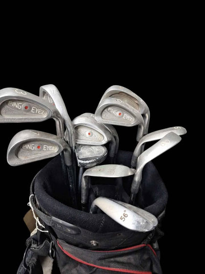 PING EYE 2 IRONS 3-9 & WS RED DOT PING Zz Light SHAFTS