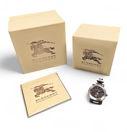 Burberry Men's Watch The City 42mm Black BU9901**Boxed**