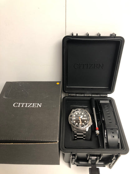Citizen Mens Mans NH8380-66E Automatic Sports Watch - Black Stainless Steel - One Size