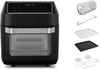 Linsar Black KB6102 12L Air Fryer with Rotisserie