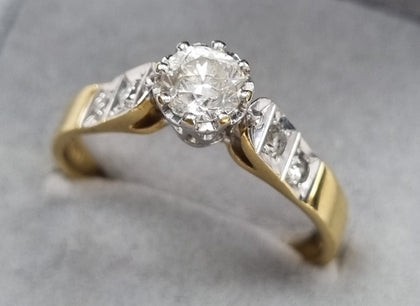18ct GOLD DIAMOND RING 1CT 