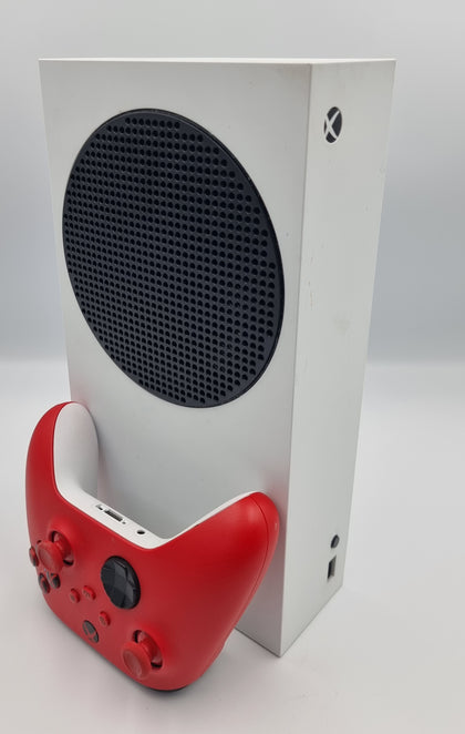 Microsoft Xbox Series S 512GB Console with 1 x red controller and all leads unboxed