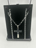 925 HALLMARKED SILVER CHAIN, 925 STAMPED ON CROSS ON A CABLE STYLE CHAIN, 24", 67.31G, **BRAND NEW**