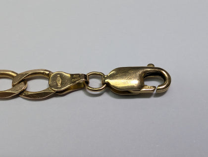 9CT GOLD CURB BRACELET