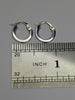 9CT WHITE GOLD HOOP EARRINGS