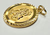9ct yellow gold St Christopher pendant