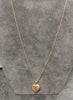 9ct Yellow Gold Ornate Heart Locket & Belcher Chain 18"