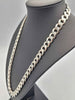 925 Sterling Silver Curb Necklace - 22" Long - 84.23 Grams