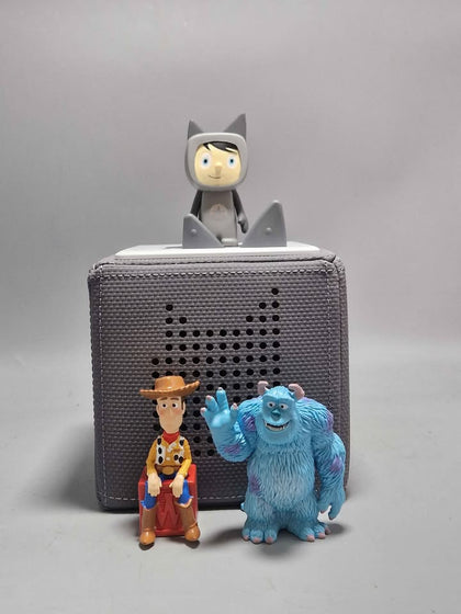 Tonies Toniebox Player - Grey, Boxed With 3x Fogures