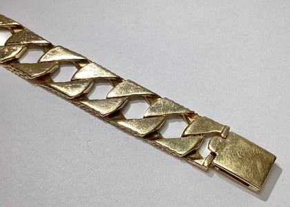 9CT Yellow Gold Curb Link Bracelet