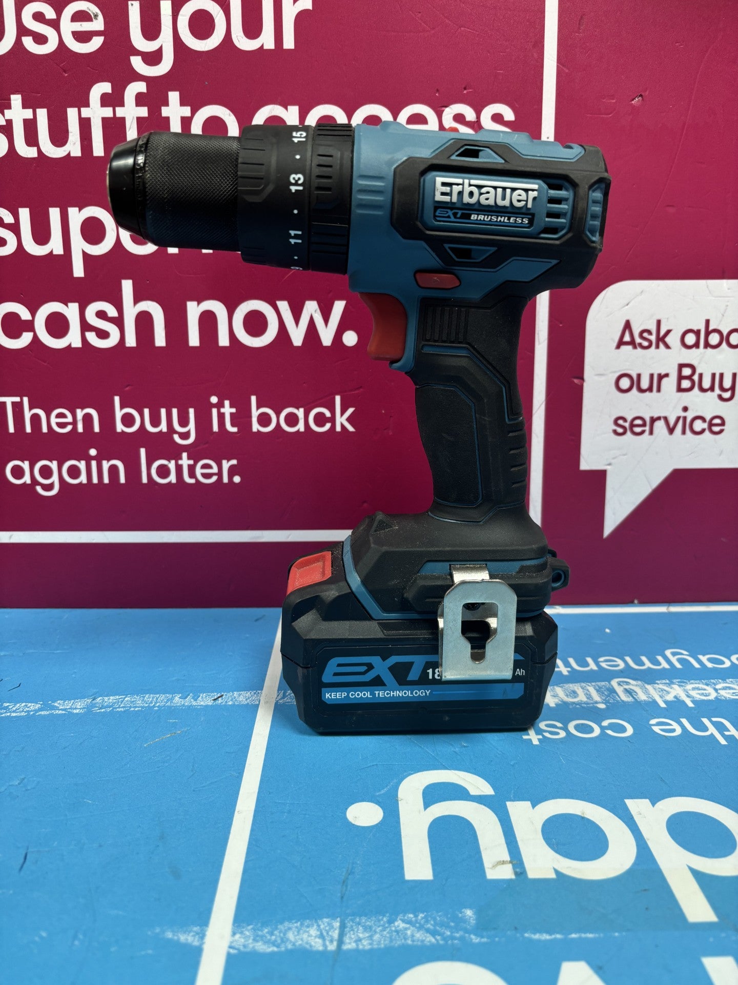 Erbauer Combi Drill Impact Driver Twin Pack Cordless EID18 Li ECD18 Li 2 Cash Generator