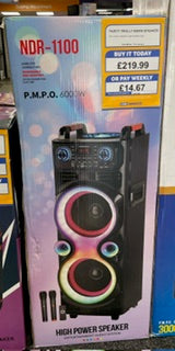 *SALE* -1100 Double 10-inch Cart Party Box Speaker 6000 **COLLECTION ONLY**.