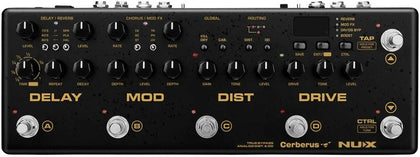 NUX Cerberus Integrated Effects and Controller Pedal Boxed