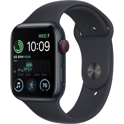 Apple Watch SE 2nd Generation GPS Cellular 40mm Aluminum Case with Midnight Sport Band Midnight