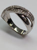 9ct White Gold Puzzle Style Ring Size Z + 1
