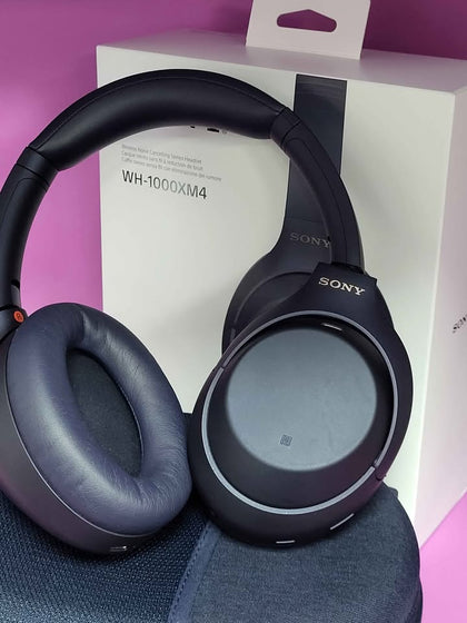 Sony WH-1000XM4 Wireless Noise-Canceling Over-Ear Headphones - Midnight Blue