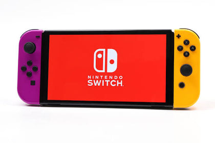 Switch Console, 64GB OLED + Purple & Orange Joy-Con, Unboxed
