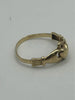 375 9CT, YELLOW GOLD, RING SIZE P - 1.4G, Boxed