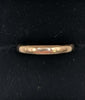 9CT 375 HALLMARKED, YELLOW GOLD, THIN WEDDING BAND, SIZE:N, 1.97G. BOXED