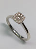 9CT White Gold And Diamond Ring - Size L 1/2