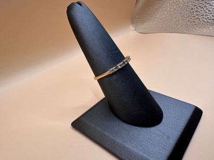 9ct Yellow Gold Multi Gem Band Ring