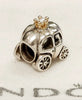 Genuine Pandora Silver & 14ct Gold Royal Carriage White Pearl S925 ALE