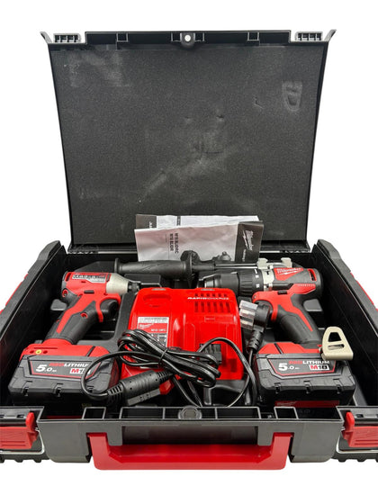 Milwaukee Brushless Combi Drill & Impact Driver Kit