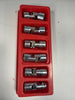 Snap-on  3/8 Dr 6pc 6 Point Shallow Universal Swivel Socket Set