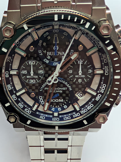 Bulova  Icon Precisionist Quartz Chronograph Watch Boxed