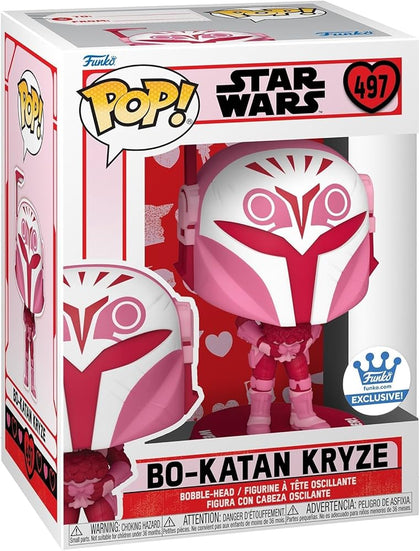 Funko Pop! Star Wars: Valentines - Bo-Katan - Bo Katan - Star Wars: the Mandalorian **Collection Only**