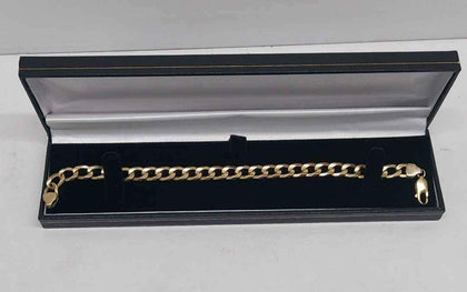 9ct Gold Bracelet With 18ct Clasp length 9.5