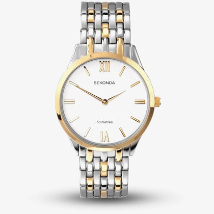 Mens Sekonda Classic Two Tone Watch 3449