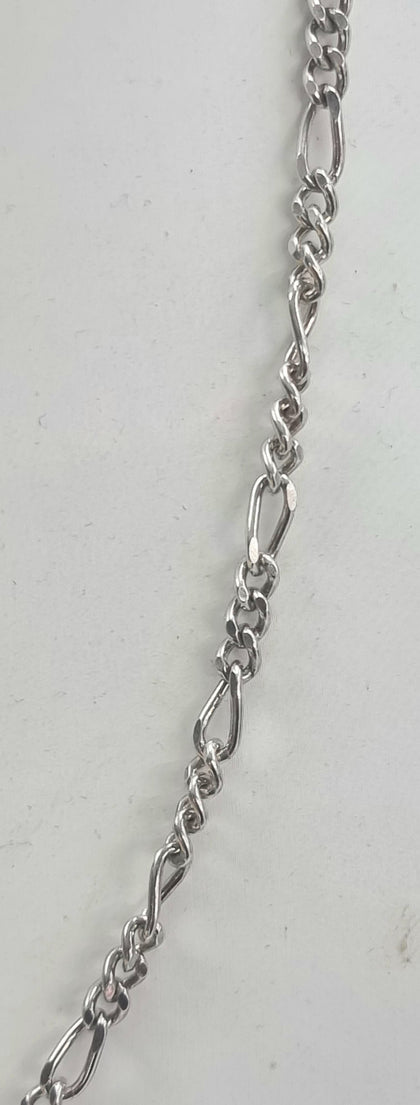 Silver Figaro Chain 24