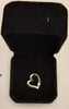 9ct white gold heart pendant