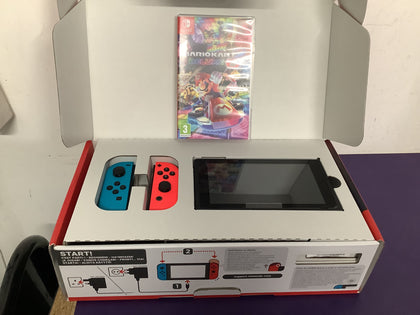 Nintendo Switch boxed with Mario kart 8