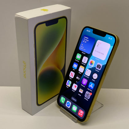 Apple iPhone 14 Unlocked Model A2882 128GB in Yellow Boxed