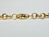 9ct yellow gold patterned belcher chain 24"