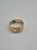 18ct Yellow Gold Signet Ring With Engraved Crest - Size S - 8.14 Grams