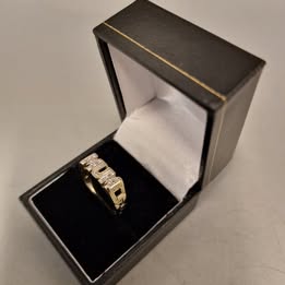 Gold MUM Ring 375 9ct 3.3G Size T