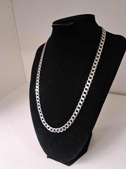 925 Silver Curb Chain - 20Inch/5mm - 30.28g - Great Yarmouth